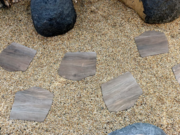 PASSO GIAPPONESE HOLZ MARRONE - Porcelain stoneware garden paths by PIETRA SINTERIZZATA - view 2